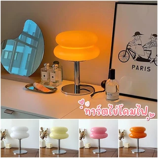 โคมไฟตั้งโต๊ะ Ins Lamp โคมไฟแก้ว หรี่แสงได้ สําหรับตกแต่งห้องนอน สไตล์ทันสมัย