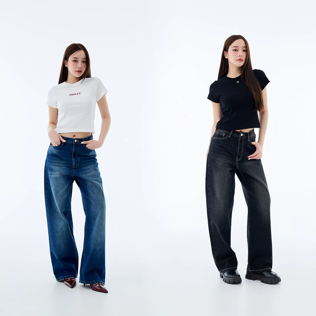 Kenley - Classic Baggy Jeans กางเกงยีนส์ ทรงหลวม oversize