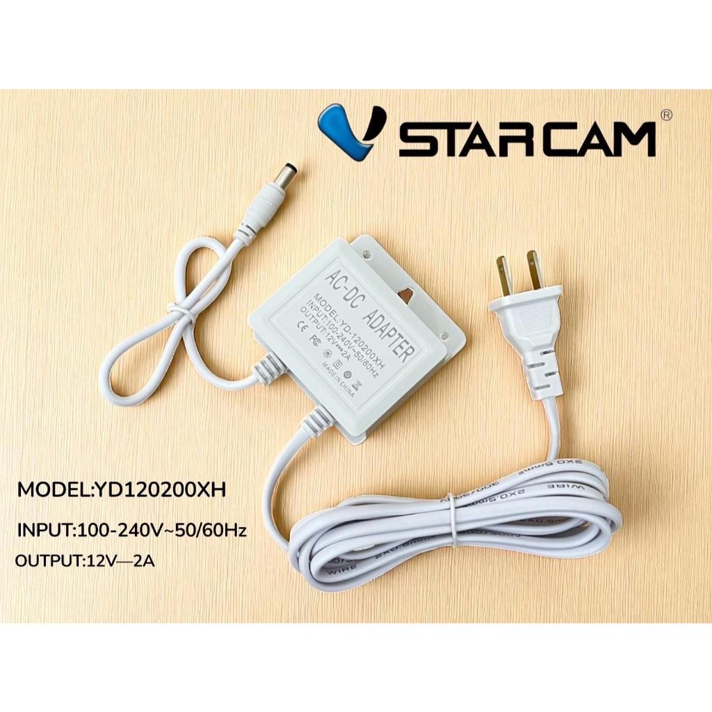 Gateway ของแท้จากโรงงาน Adapter Vstarcamหัวเสียบ5.5x2.5mm. อะแดปเตอร์กล้องวงจรปิด สำหรับกล้องภายนอก 