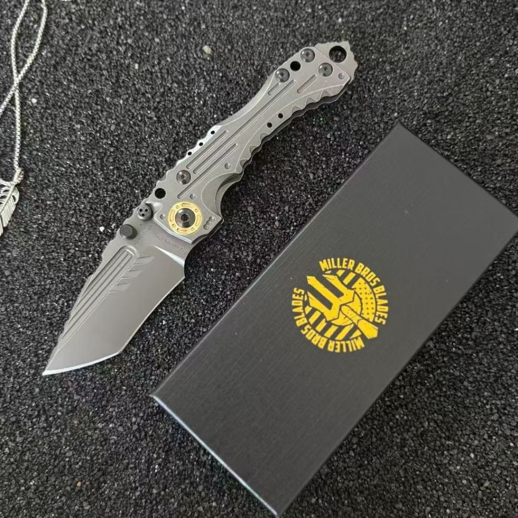 U.S.A มิลเลอร์ T1 - งานหนัก มีดพับ เหล็ก: เหล็กผง Z-Wear ความแข็ง: 61HRC ด้ามมีด: เหล็กแม่พิมพ์