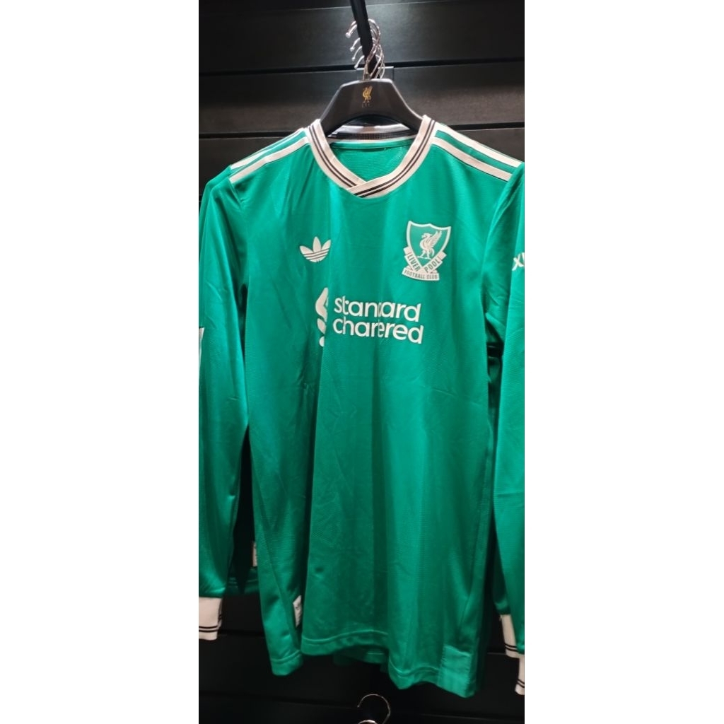 เสื้อฟุตบอล ลิเวอร์พูล เกรด player แขนยาว Adidas Liverpool Away Third 2025/26 ของแท้ มือ1 ป้ายไทย