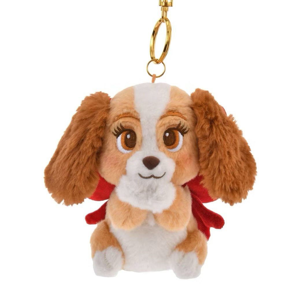 (ป้ายญี่ปุ่น 🇯🇵) พวงกุญแจ Lady and the Tramp 70th Anniversary plush keychian