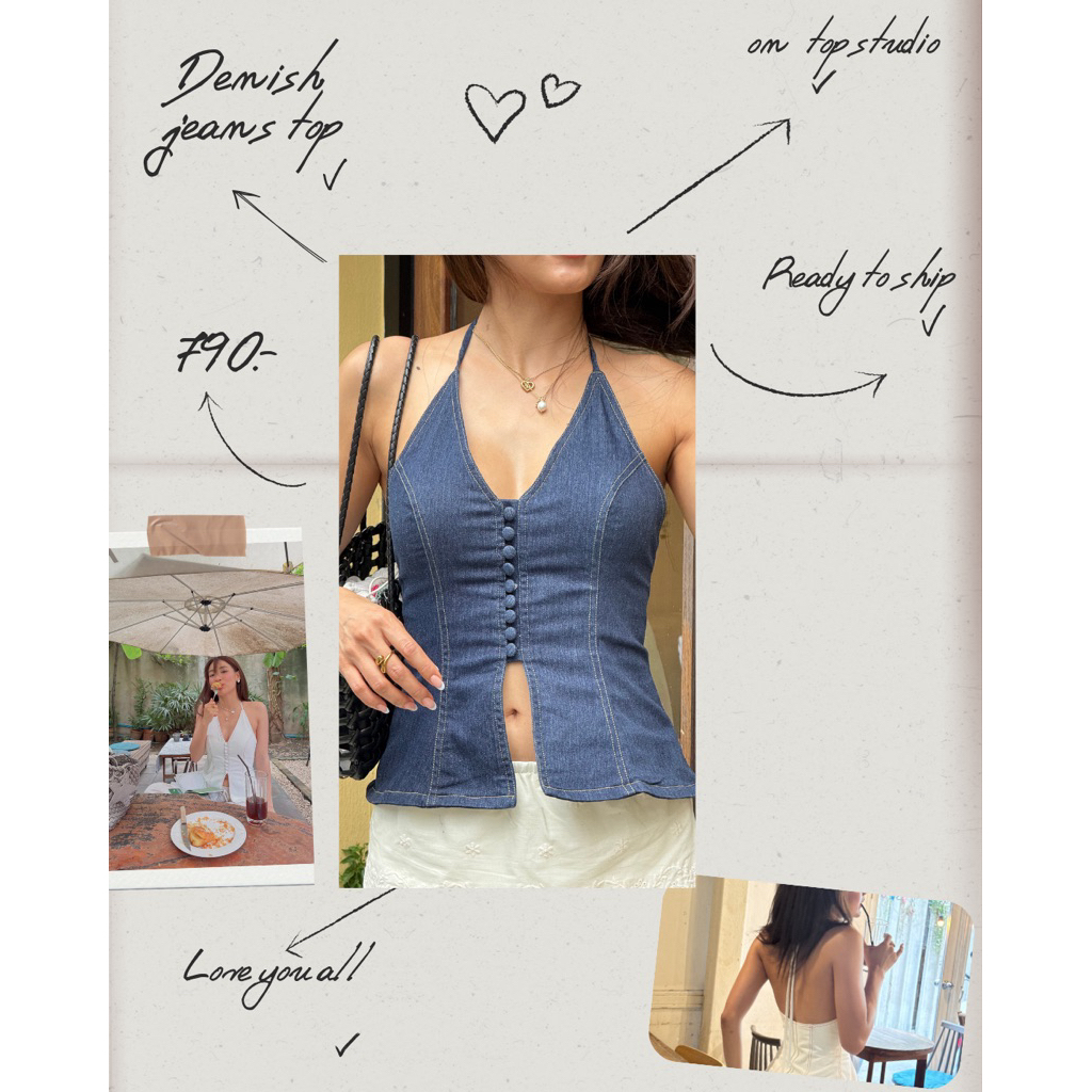 Danish jeans Top 🪡👀🧺