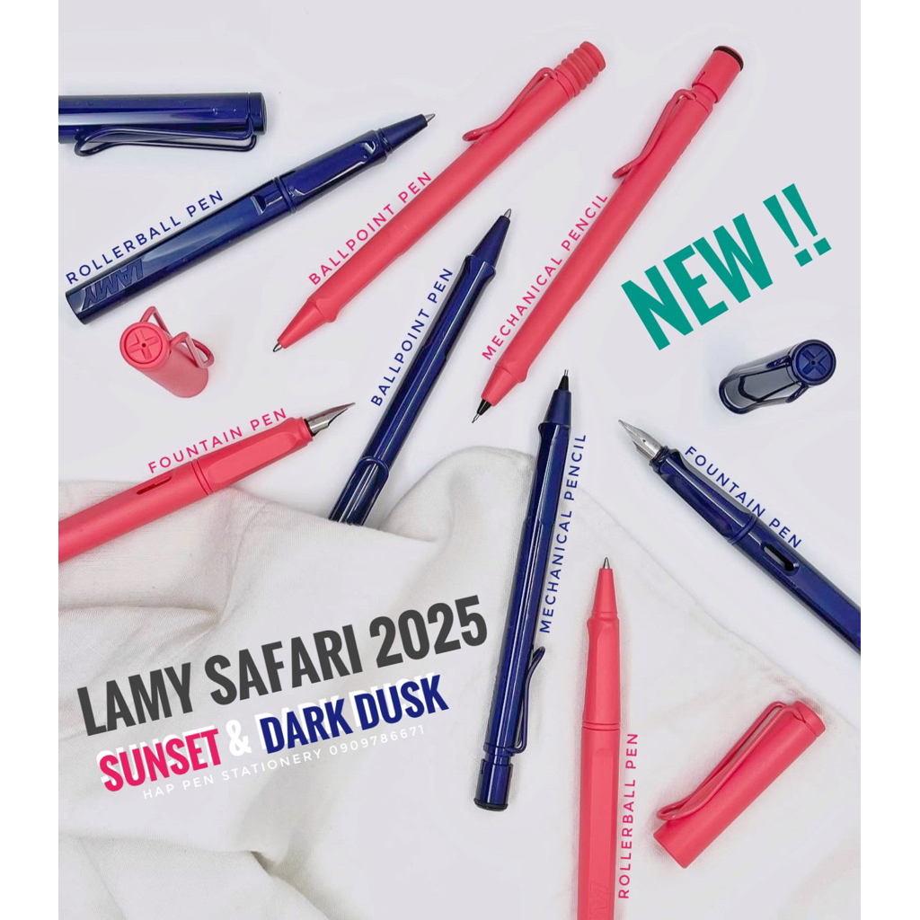 **พร้อมส่งค่ะ มีดินสอนะ** 🎉ใหม่ 2025🌘🪸Safari Dark dusk & Sunset 2025 🪸🌒 ปากกา ดินสอกด ลามี่ ซาฟารี ซันเซต ดาร์คดัช