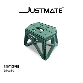 [JUSTMATE] เก้าอี้พลาสติกพับได้ แคมป์ปิ้ง OUTDOOR เก้าอี้พกพา กลางแจ้ง FOLDABLE PLASTIC CHAIR