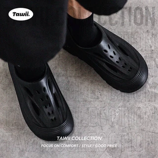 Tawii. รองเท้าแตะ ผู้ชาย แฟชั่น หนา 5 ซม EVA หนึ่งชิ้น กีฬากลางแจ้ง รองเท้าแตะกันลื่น ขนาด 40-45 4 สี