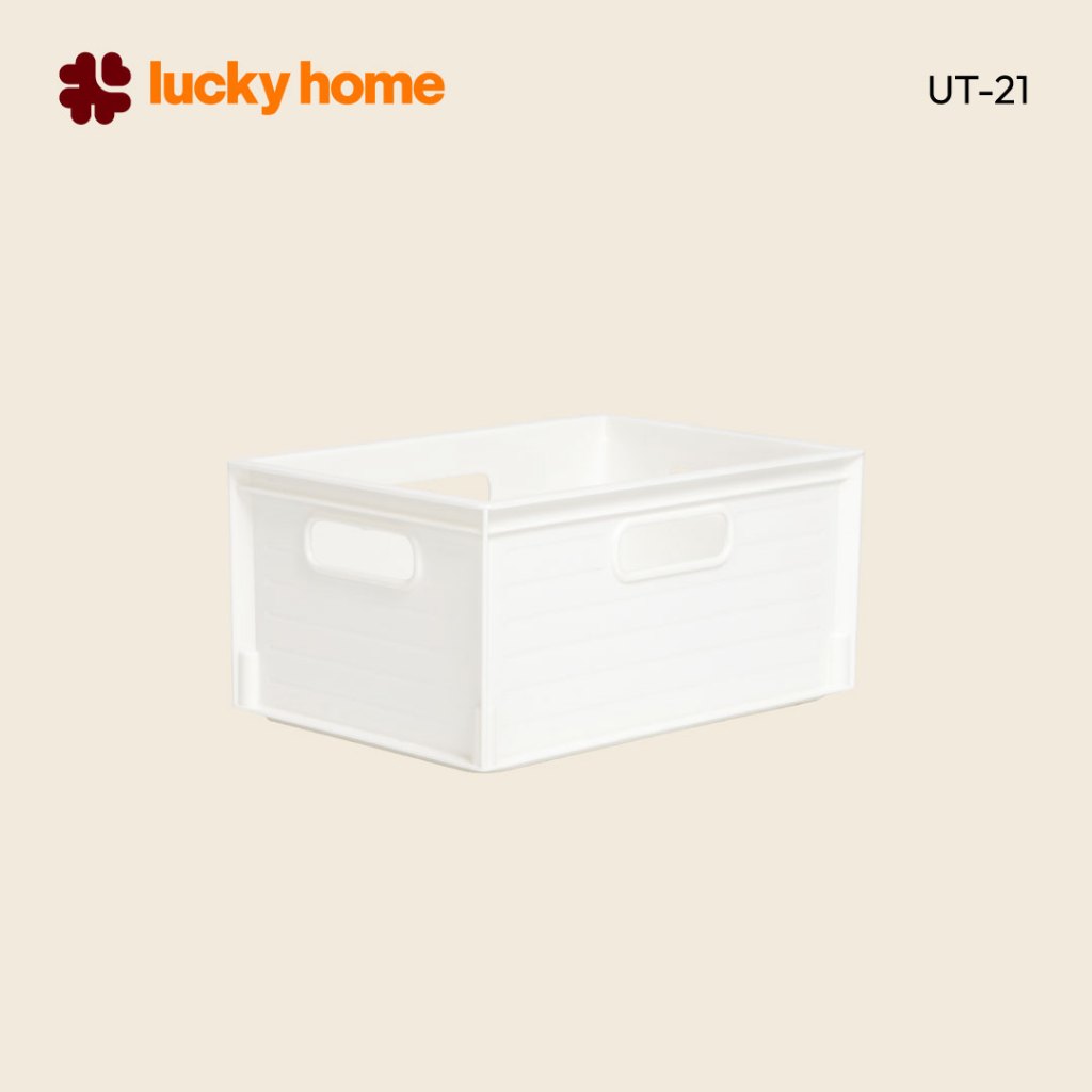 LUCKY HOME กล่องเอนกประสงค์ UT-31 (A4) ขนาด(กว้าง x ยาว x สูง): 27.7 x 38.7 x 13.3 cm