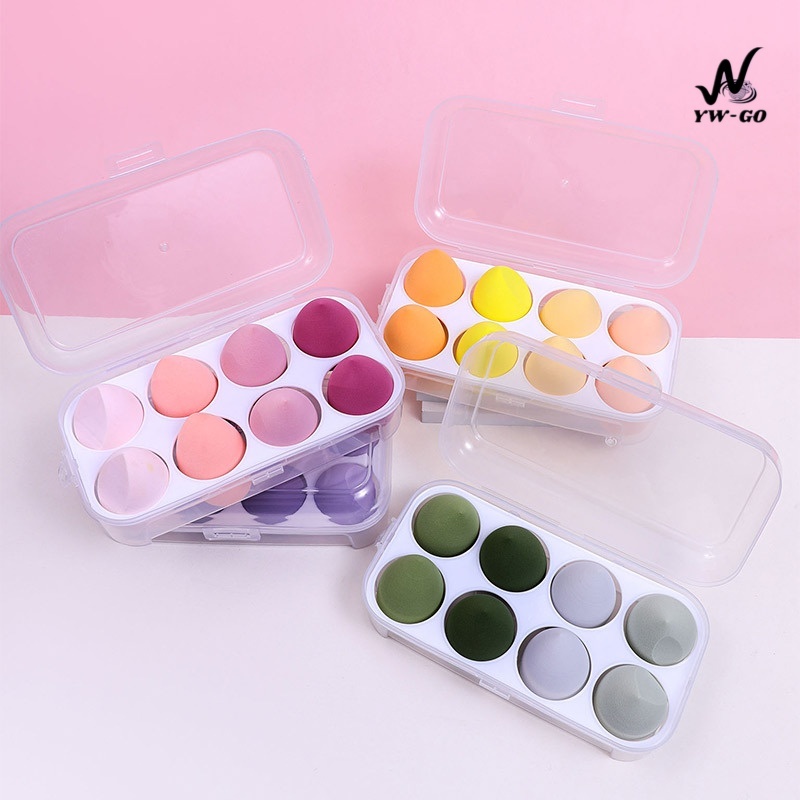 (4/8ชิ้น เลือกได้ค่ะ) ฟองน้ําแต่งหน้าเกลี่ยรองพื้น บรรจุกล่อง ฟองน้ำแต่งหน้า สำหรับลงรองพื้น (พร้อมส่ง) G3102