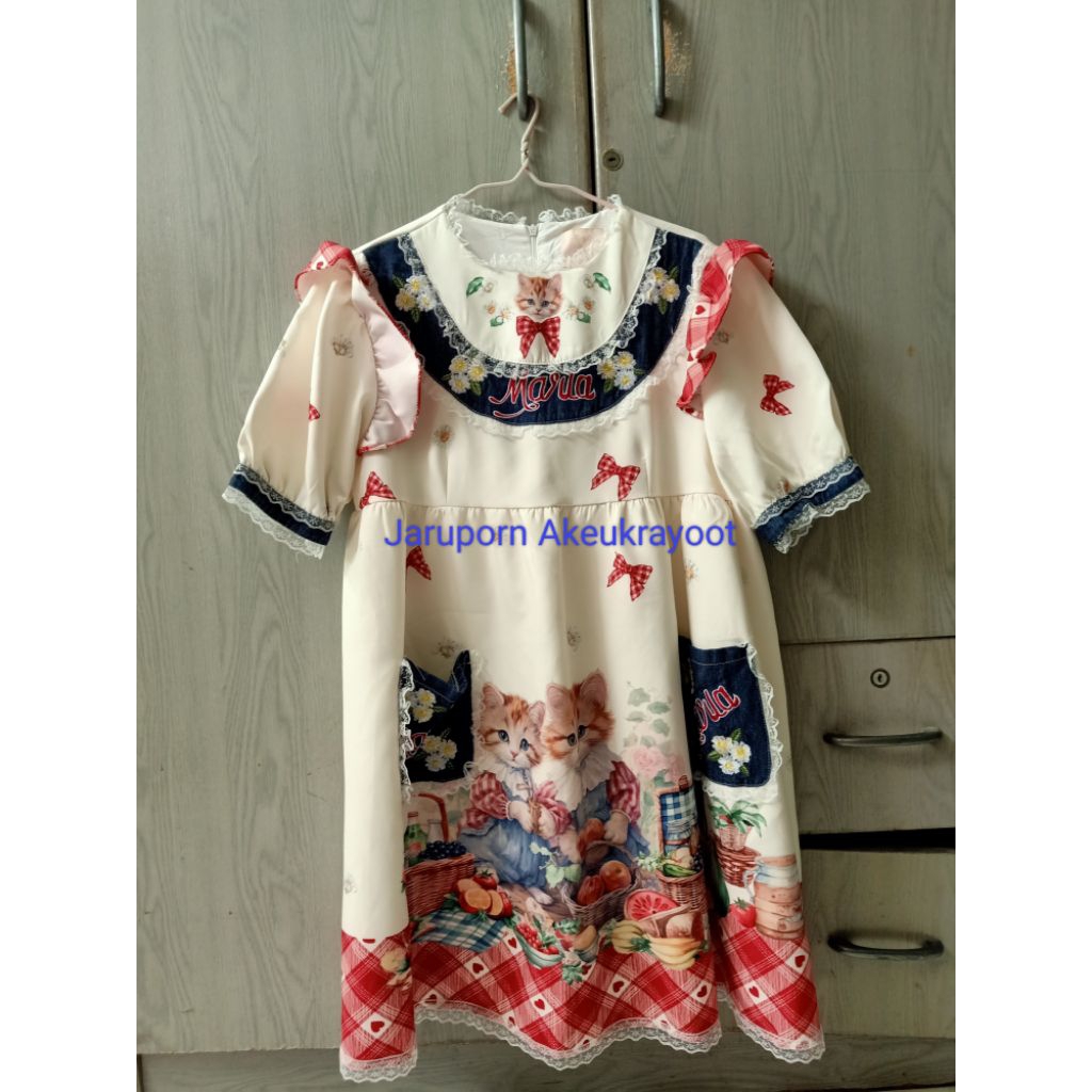 ชุดเดรส Maria diamond BLT BRAND ไซส์ XXL มือสอง