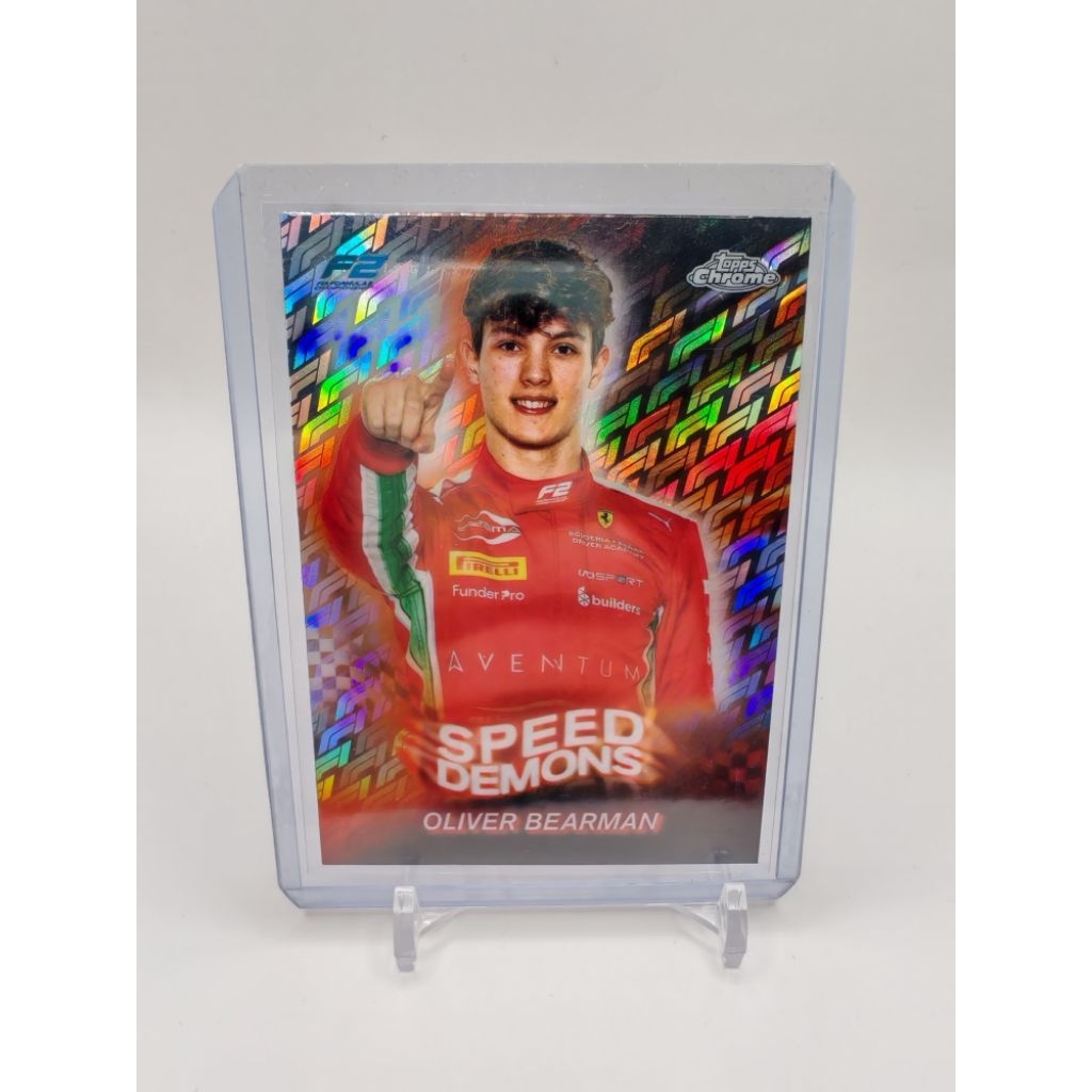 การ์ด f1 topps chrome logofractor 2024 oliver bearman