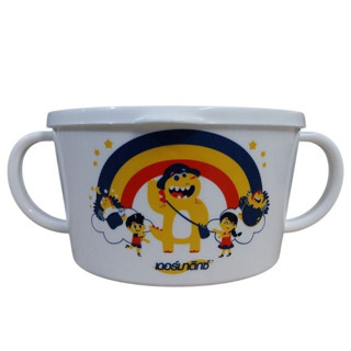 ถ้วยมาม่าพร้อมฝาปิด มีหูจับ 2 ข้าง เข้าไมโครเวพได้ (สกรีนเดอ…