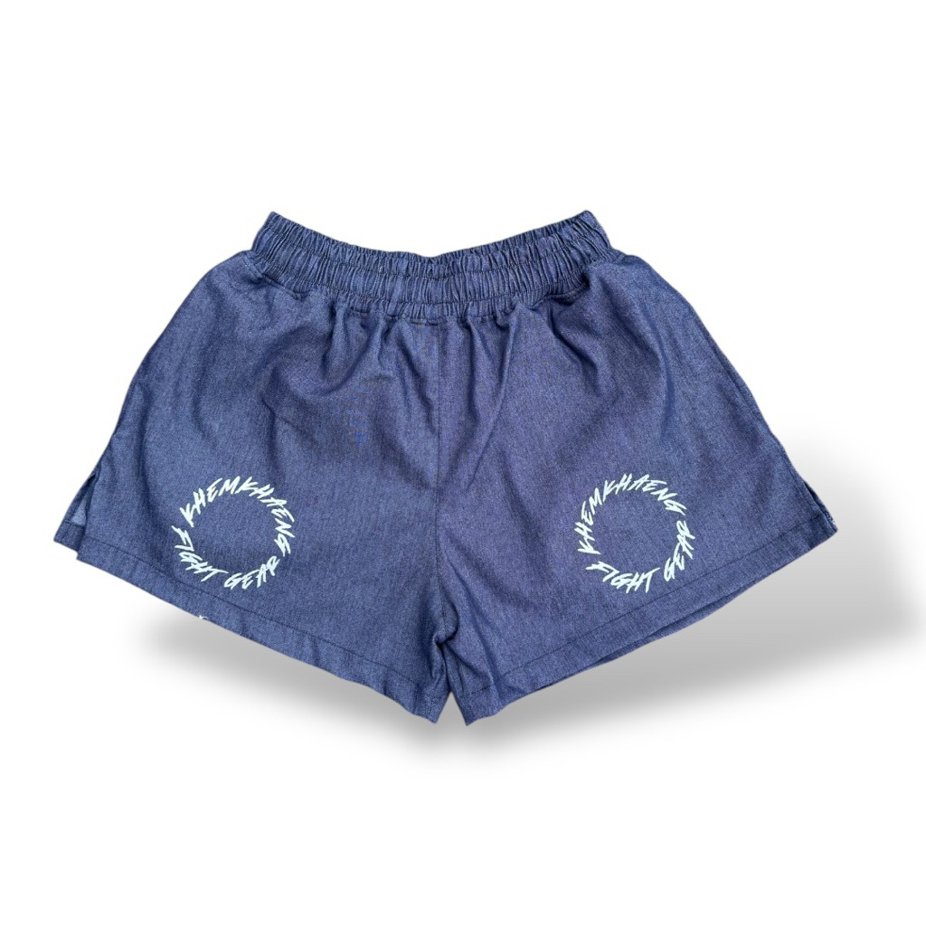 กางเกงเข้มแข็ง Khemkhaeng exercise Sports Shorts ผ้ายีนส์บางเข้มแข็งรันนิ่ง