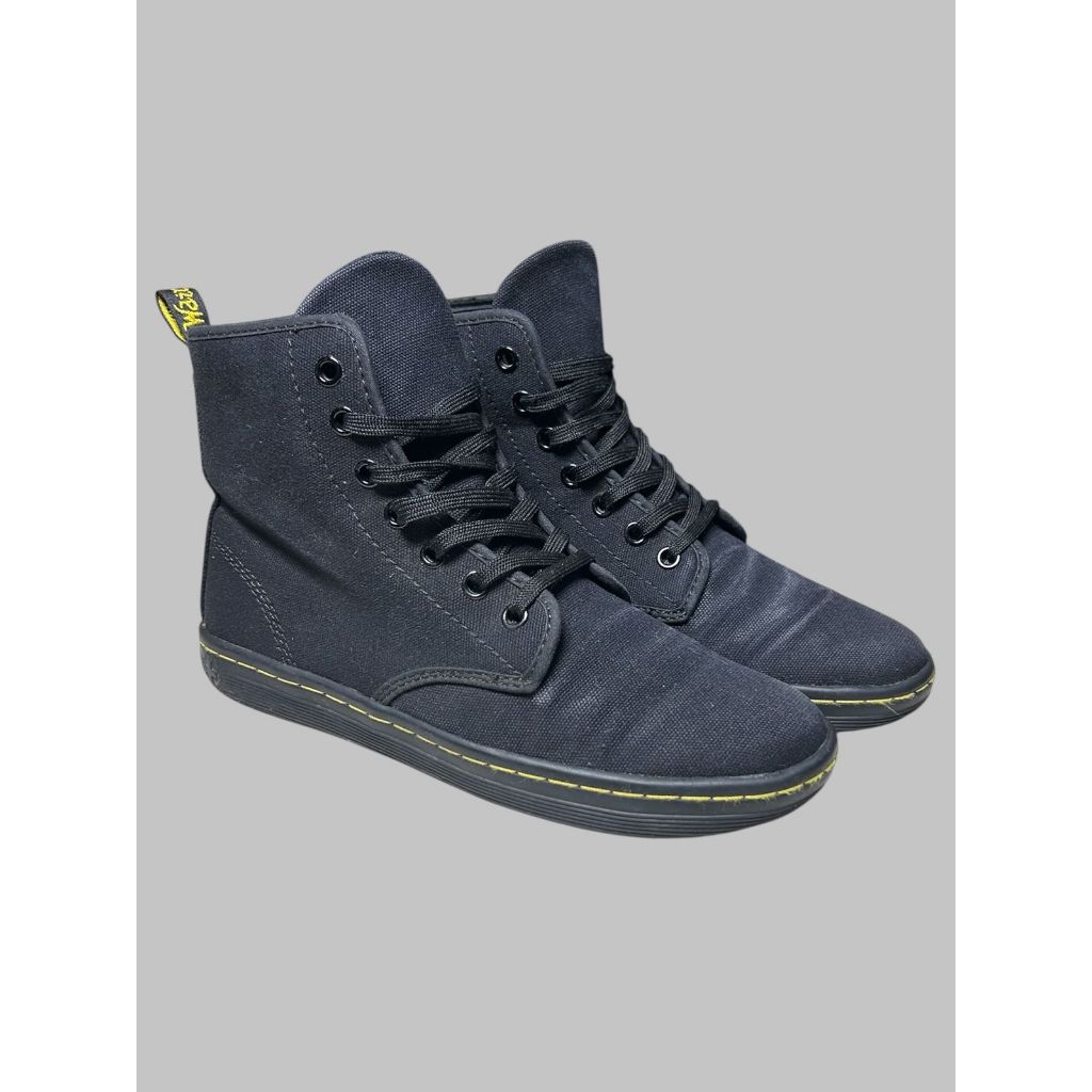 Dr. Martens Shoreditch Canvas Black Sneakers Vintage Streetwear Rare รองเท้า Dr Martens ของแท้