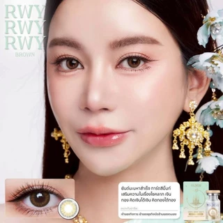 คอนแทคเลนส์ HYDROGEL มูเตลู เสริมโชคลาภเงินทอง คิดเงินได้เงิน คิดทองได้ทอง🌈Rwy rwy rwy🌈 Brown / Gray (Mutelu) ขนาดมินิ💖