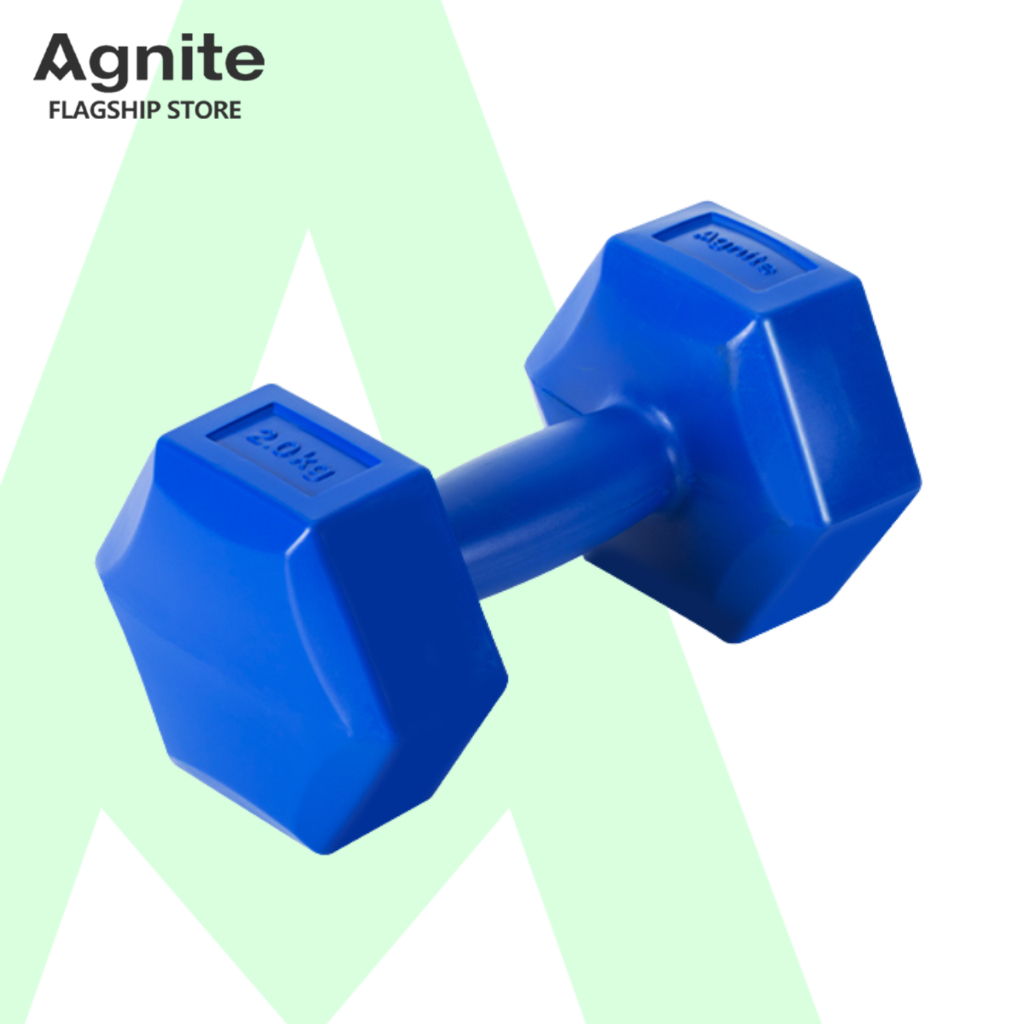 Agnite ดัมเบล 1KG / 1.5KG / 2KG / 3KG ดัมเบลพลาสติก สำหรับลดไขมันต้นแขน ออกกำลังกาย ฟิตเนส Dumbbell