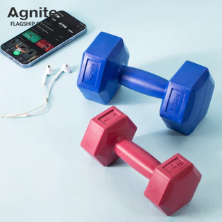 Agnite ดัมเบล 1KG / 1.5KG / 2KG / 3KG ดัมเบลพลาสติก สำหรับลดไขมันต้นแขน ออกกำลังกาย ฟิตเนส Dumbbell
