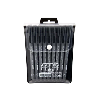 Copic Multiliner Set Black A-2/B-2 ชุดปากกาตัดเส้นหมึกกันน้ำโคปิค 7/9 ด้าม