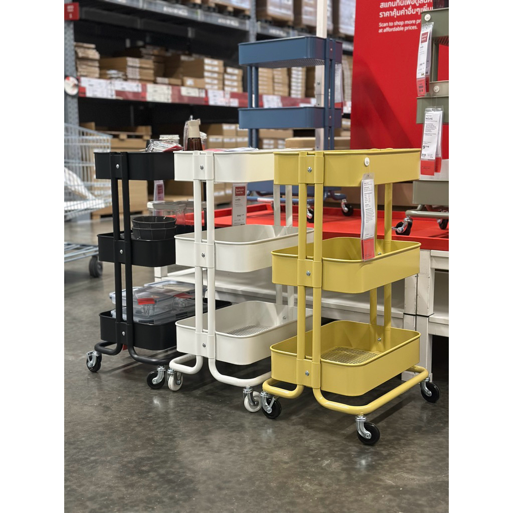 IKEAshopping IKEA RÅSKOG รวสกู๊ก รถเข็น,  35x45x77 ซม.