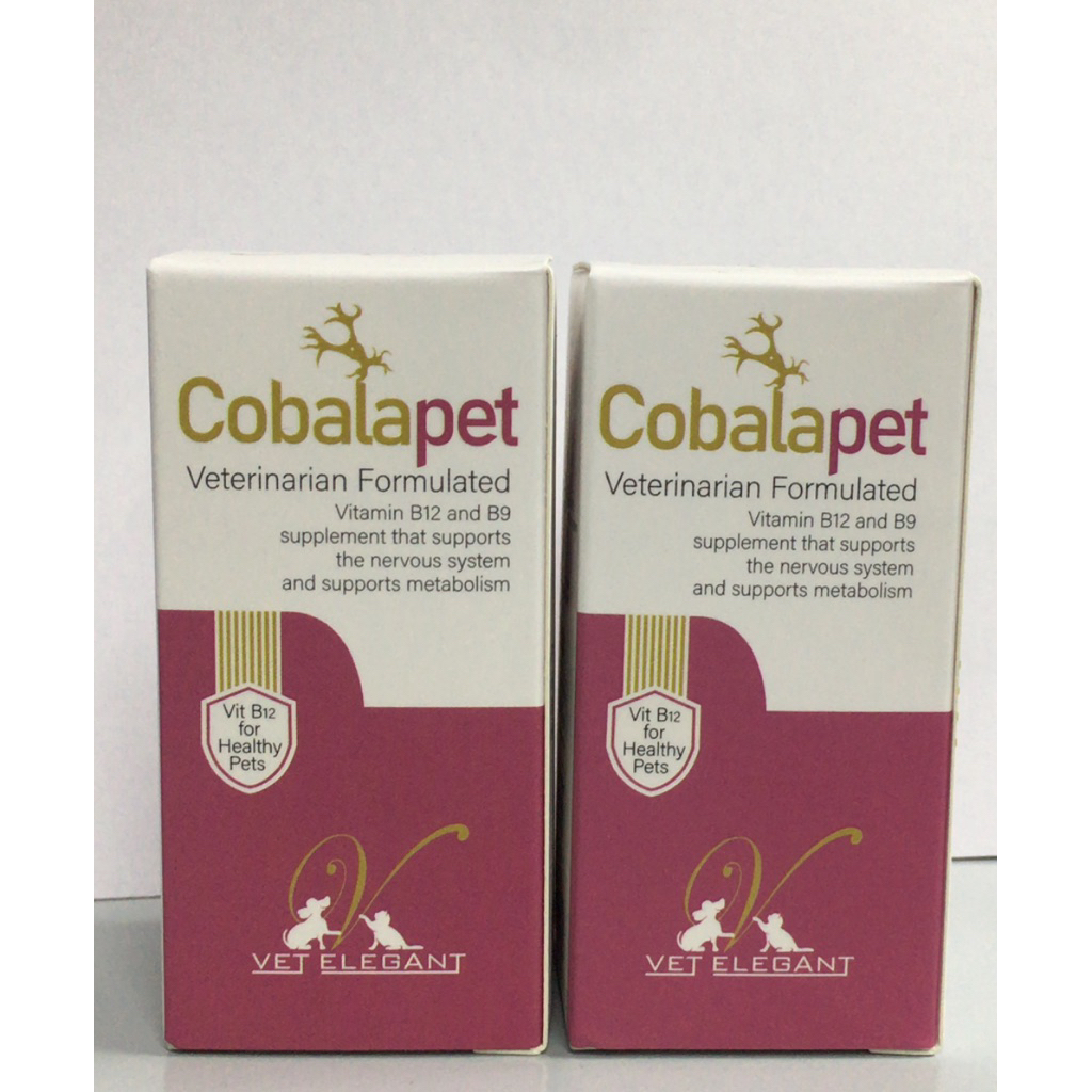 CobalapetอาหารเสริมวิตามินB12และB9ขนาด30เม็ด