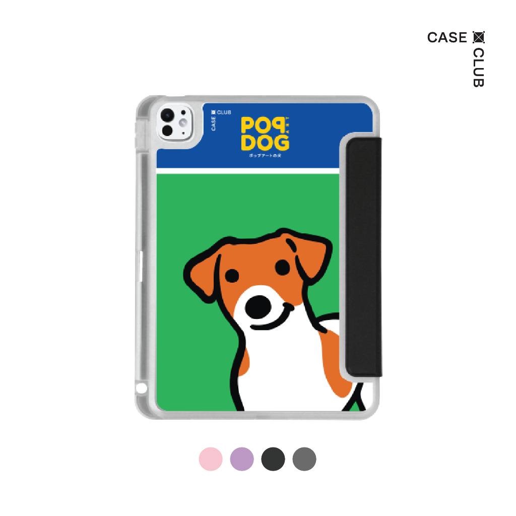 CaseClub เคสไอแพด หลังใส ฝาปิดสี ลาย Join The Club Jack Russell สำหรับ iPad Pro/iPad Air/iPad Mini/iPad Gen