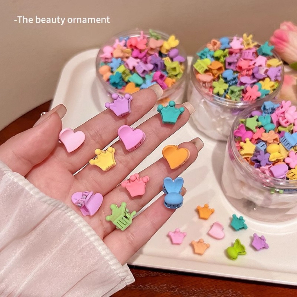 🎀พร้อมส่งจากไทย🎀A-04กิ๊บติดผมจิ๋วน่ารักหลากสี 10ชิ้น/เซท กิ๊บติดผมแฟชั่น