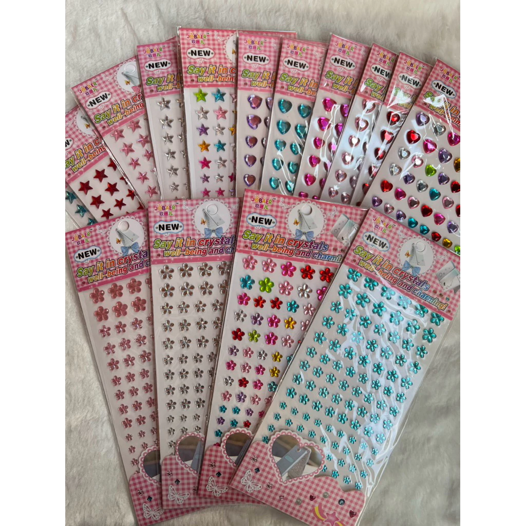 สติ๊กเกอร์ดอกไม้ไล่ขนาดมี 4 ขนาด 12, 10, 8, 6มิล ใช้ติดมือถือตกแต่งไดอารี่ 🍯 สั่งขั้นต่ำ30บาทต่อออเดอร์(ไม่รวมค่าส่ง) ❤️
