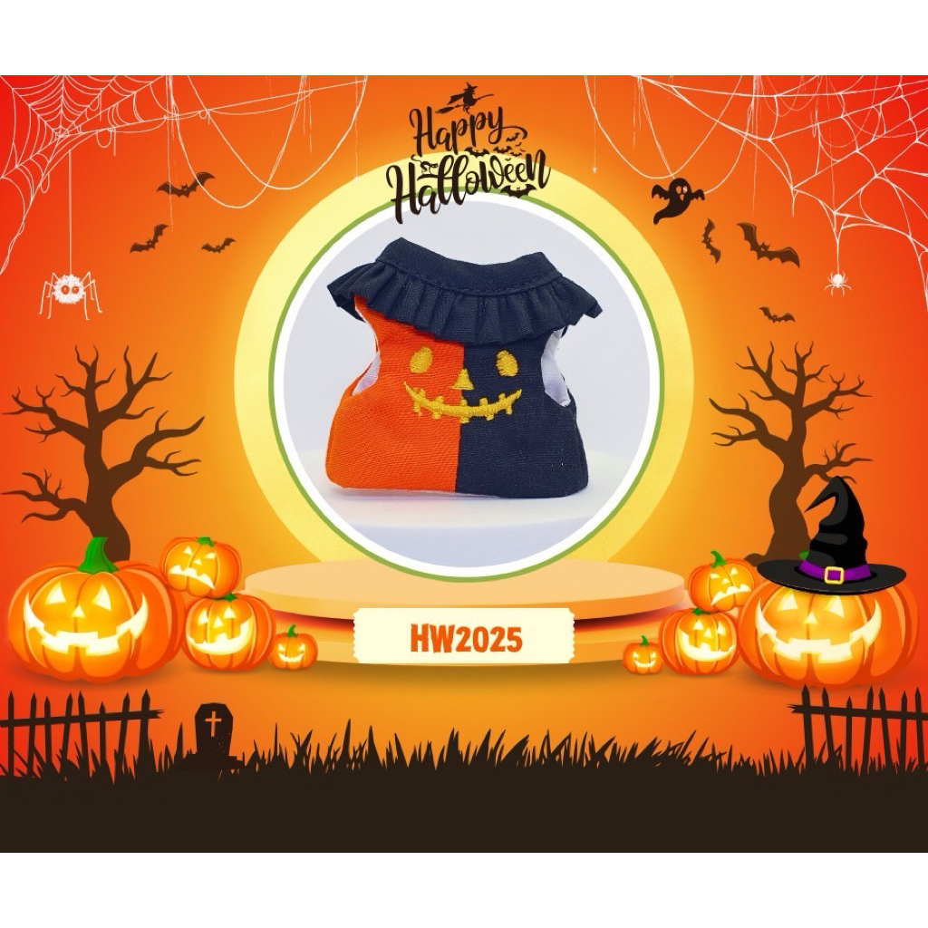 Tobyhouse เสื้อฮาโลวีนสัตว์เลี้ยง กระรอก ชูการ์ไกรเดอร์ ลิงมาโมเสต บุชเบบี้ ลาย Halloween