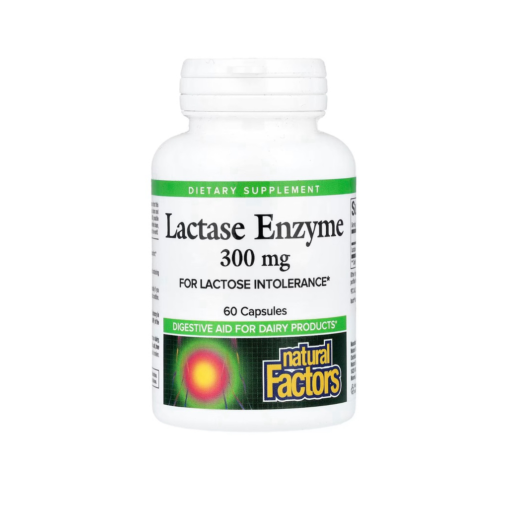 Lactase enzyme เอนไซม์ย่อยนม 300mg 60 capsules