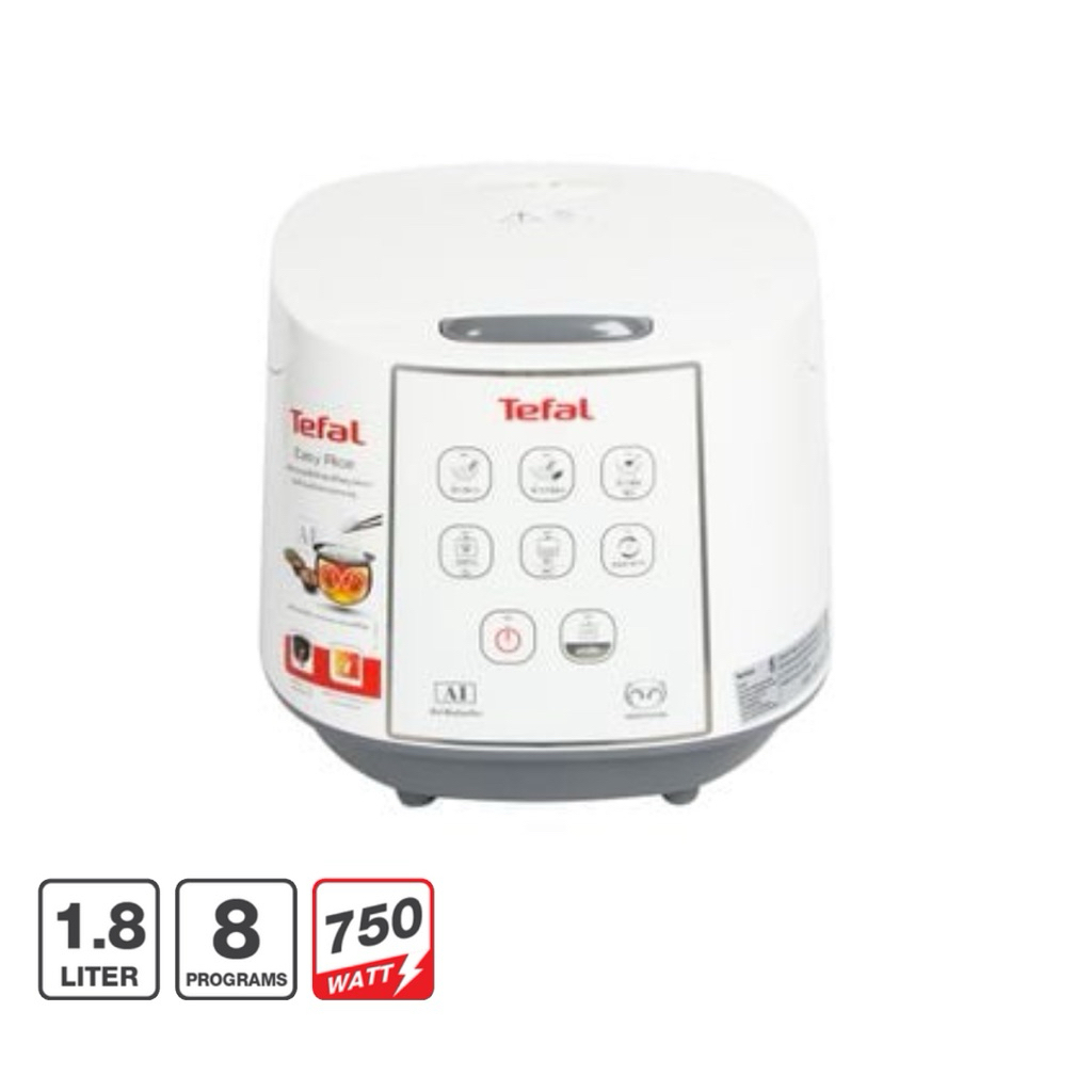 หม้อหุงข้าวดิจิทัล TEFAL รุ่น RK7321 ขนาด 1.8 ลิตร สีขาว