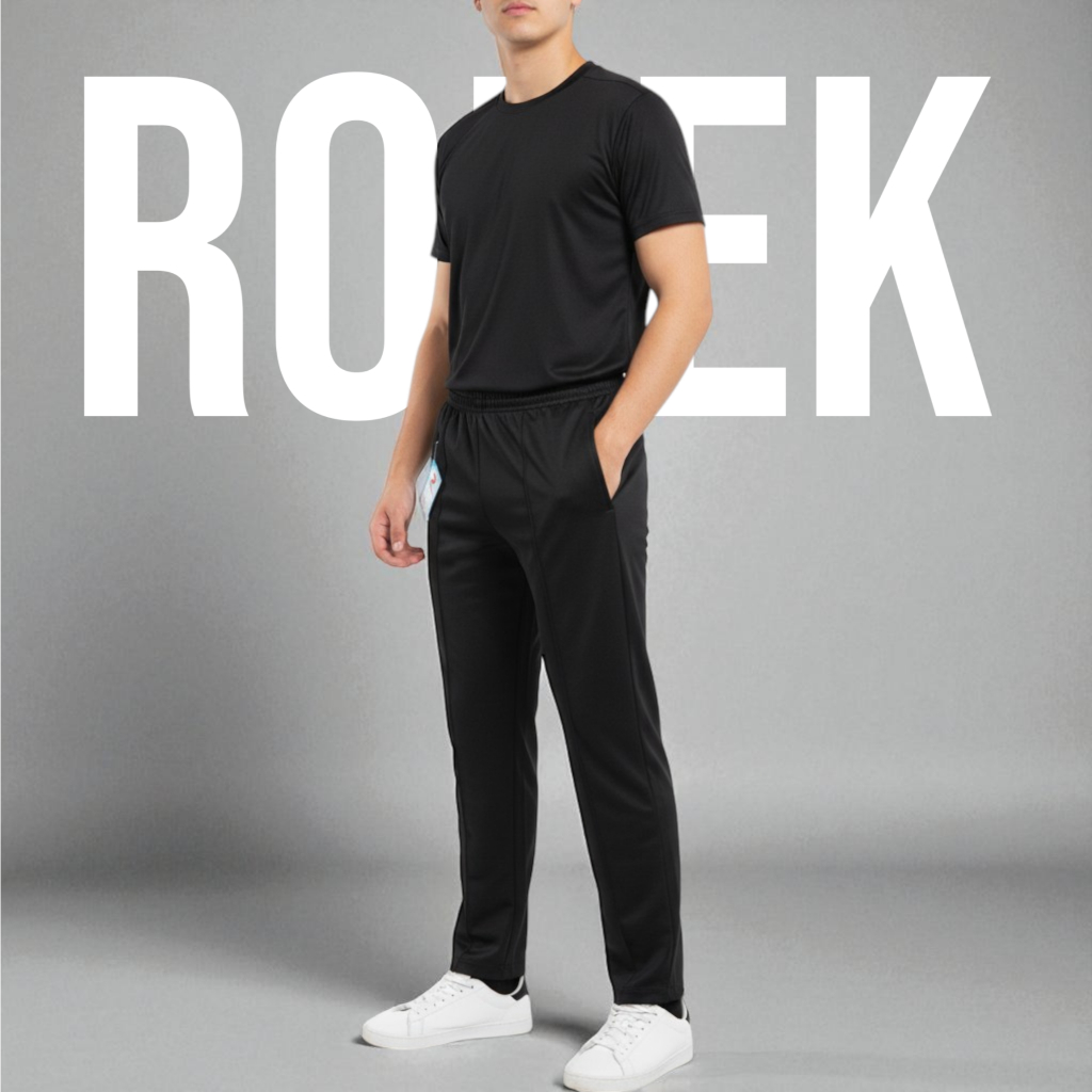 Rolek กางเกงวอร์มขายาว ขาปล่อย สำหรับผู้ใหญ่ ผ้าเนื้อดี ใส่สบาย ผลิตจากไทย