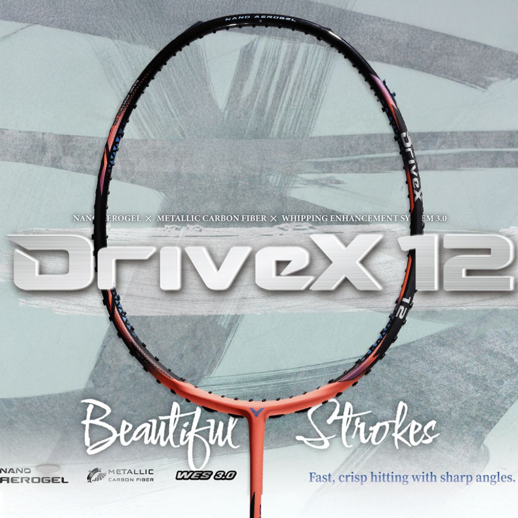 ไม้แบดมินตัน Victor รุ่น DriveX12 ใหม่ล่าสุดจาก VixtorThailand