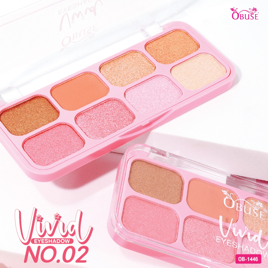 Obuse Vivid Eyeshadow พาเลทอายแชโดว์ (OB-1446)