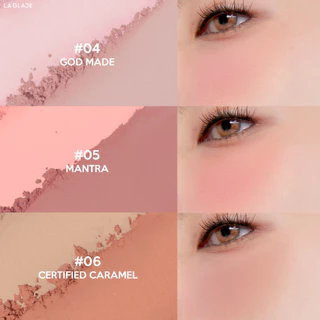 LA GLACE BRATTITUDE TWO TONE POWDER BLUSH | บลัชฝุ่นทูโทนลากลาส บลัชฝุ่น 6 สี บลัชออน สีนัว ละมุน