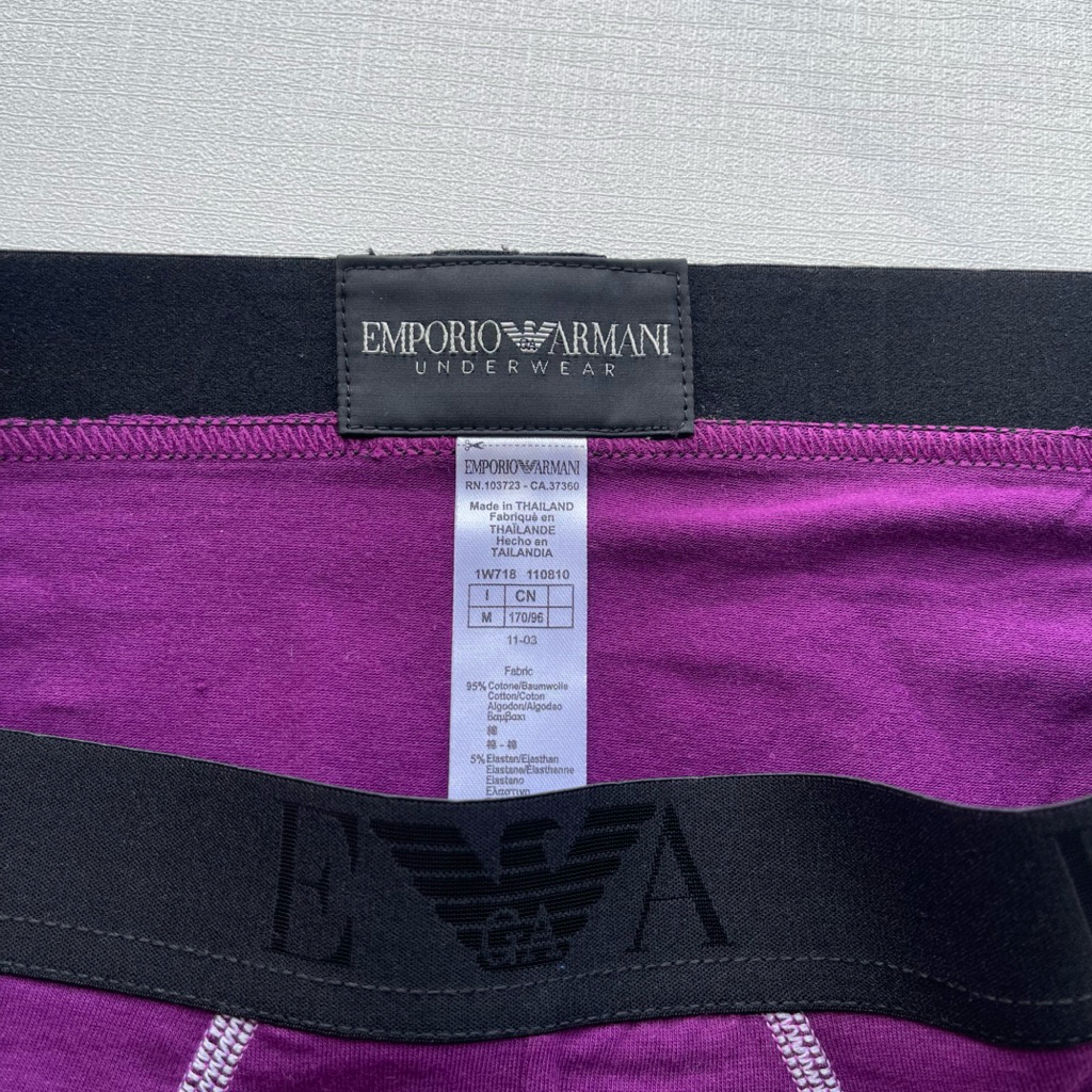 กางเกงในชาย emporio armani สีม่วงViolet ขอบดำ brief size M,L,XL - รูปที่ 3