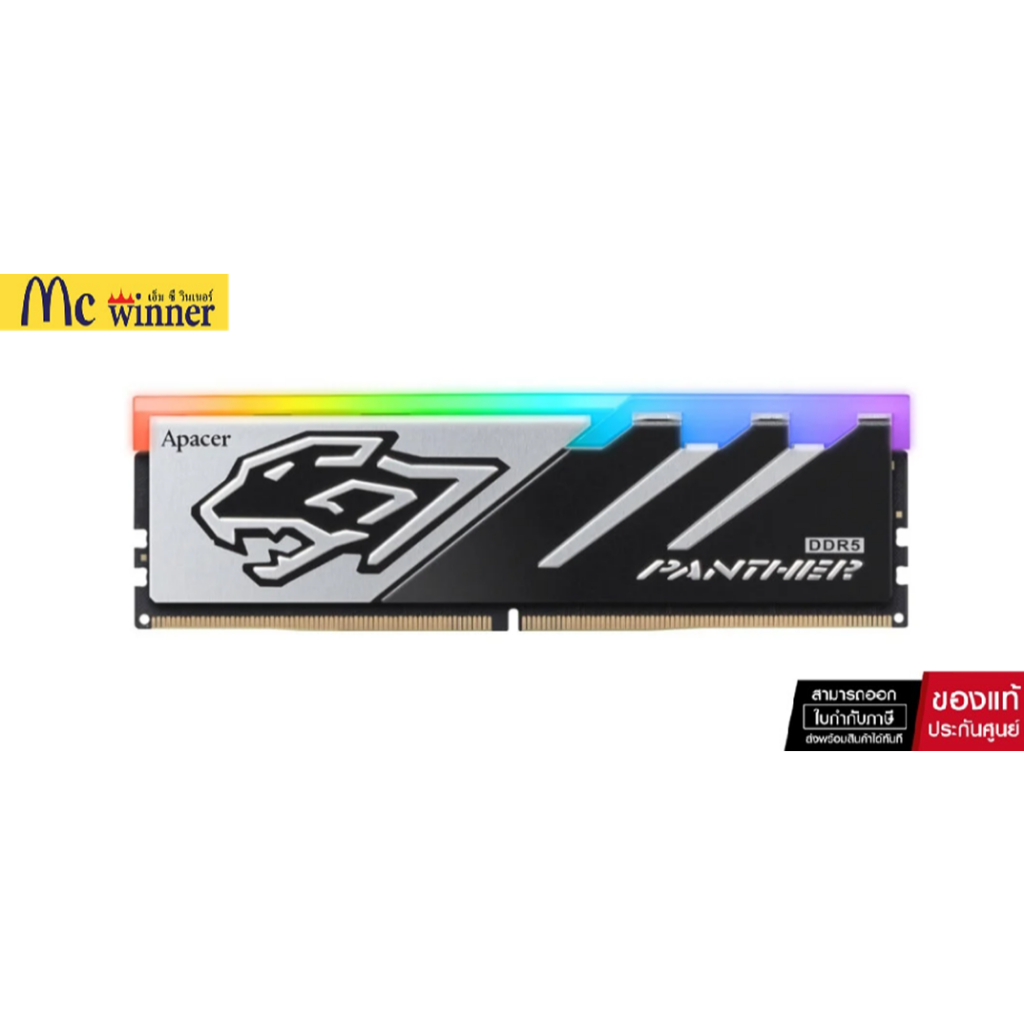 RAM DDR5(6400) 16GB APACER PANTHER RGB (AH5U16G64C6529BAA-1) ของแท้ศูนย์ไทย