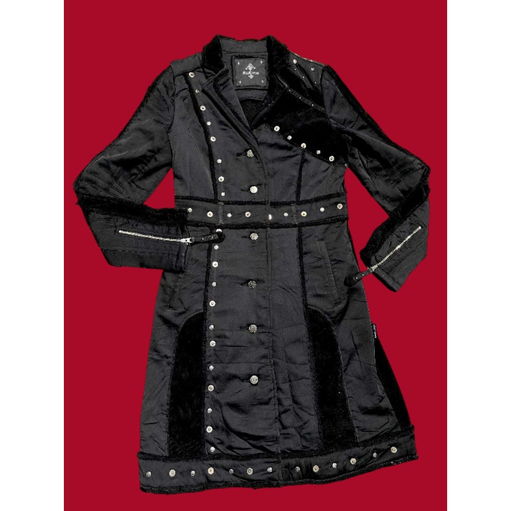 🔥RARE 🇯🇵 Ozz Croce Gothic Punk Long Coat Japanese Brand size M🇯🇵