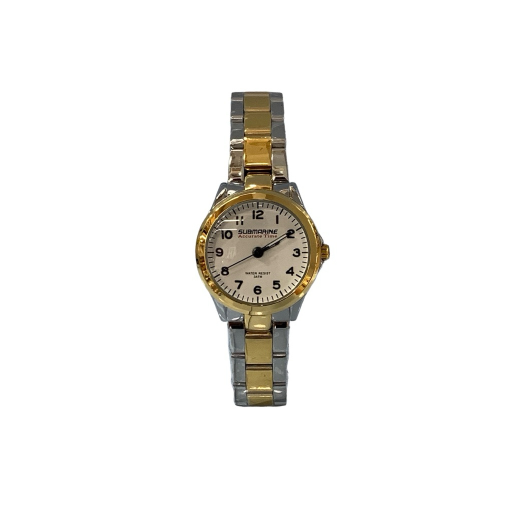 US SUBMARINE นาฬิกาข้อมือผู้หญิง รุ่น US SUBMARINE หน้าปัดกว้าง 2.6 Cm. สายสแตนเลส ระบบควอทซ์ กันน้ำ
