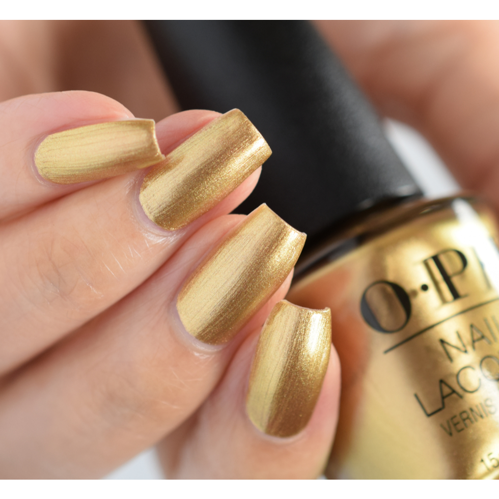 พร้อมส่ง OPI - Sleigh Bells Bling ยาทาเล็บ สีทองนุ่มๆละมุนเอียดๆ ผู้ดี สีGold สวยมากกๆๆ จาก Jewel Be Bold Holiday แท้ %