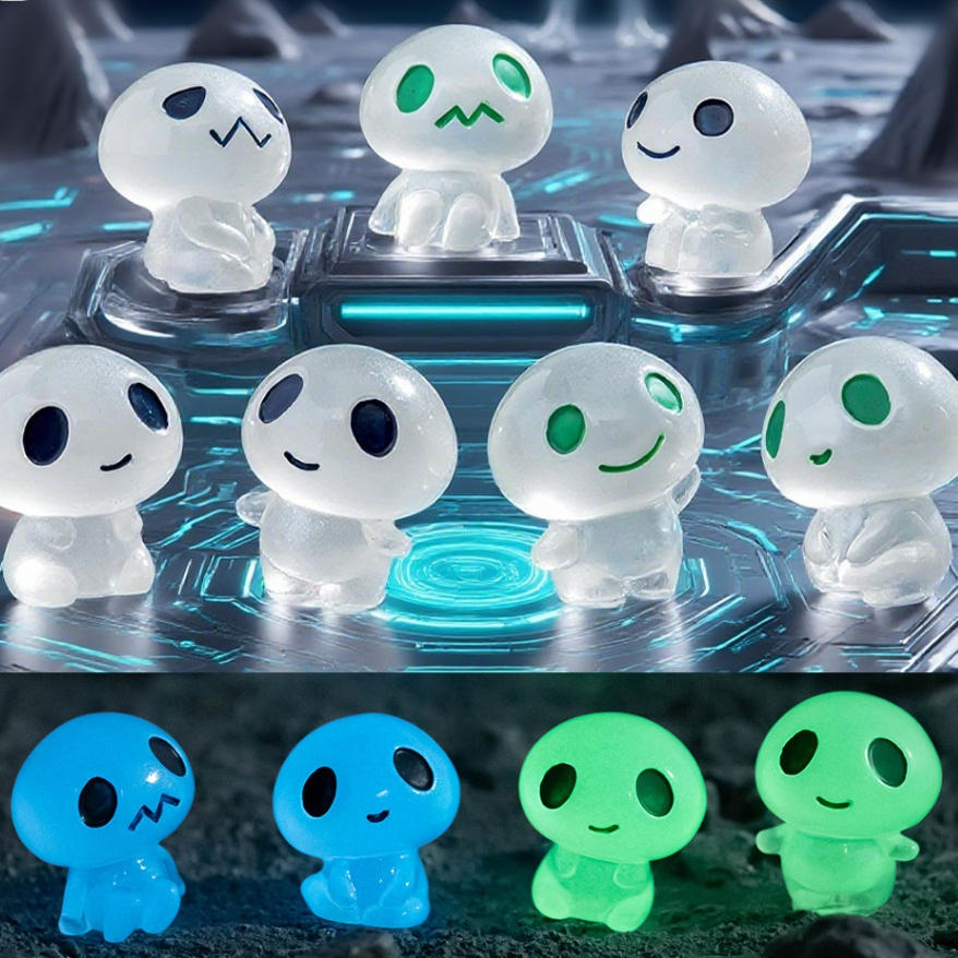 เอเลี่ยนตัวน้อย เรืองแสง(ราคา/1เซต)  ตุ๊กตาแต่งสวน จัดสวนถาด โมเดล ตกแต่งบ้าน ของสะสม