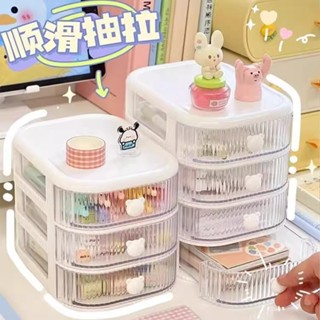 กล่องเก็บเครื่องเขียน ชั้นวางตั้งโต๊ะ ลิ้นชักใส่ของ 3-5 เลเย…