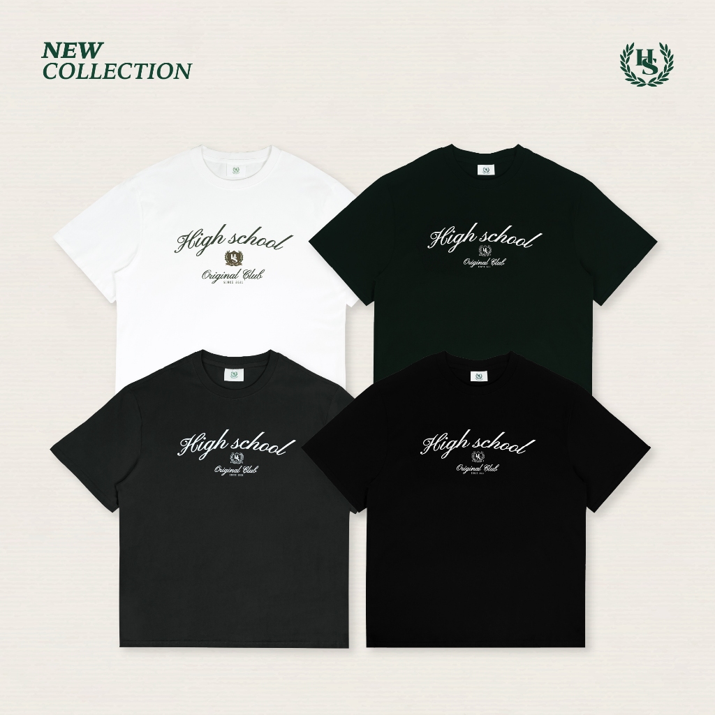 High school collection classIV original club oversize t-shirt ผ้าคุณภาพดี ตัดเย็บทรงสวย - TPB06552