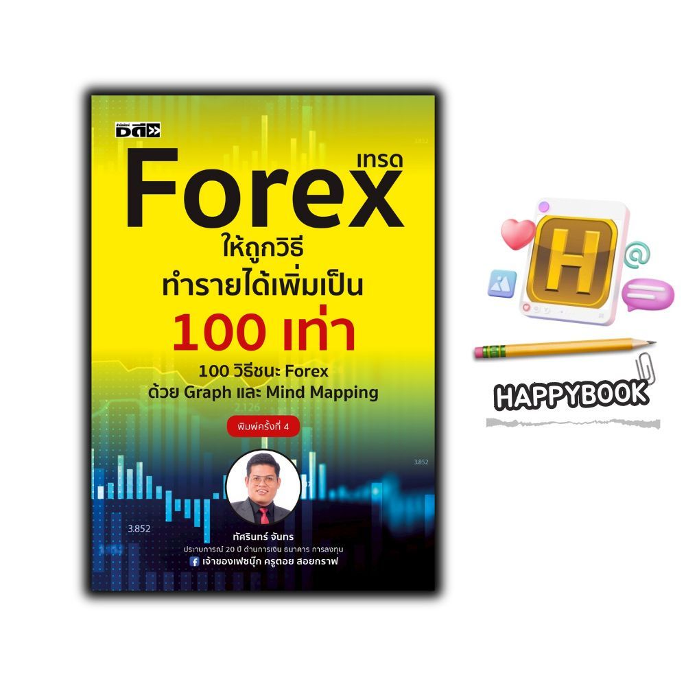 หนังสือ เทรด Forex ให้ถูกวิธีทำรายได้เพิ่มเป็น 100 เท่า 100 วิธีชนะ Forex ด้วย Graph และ Mind Mapping : Forex ตลาดเงิน