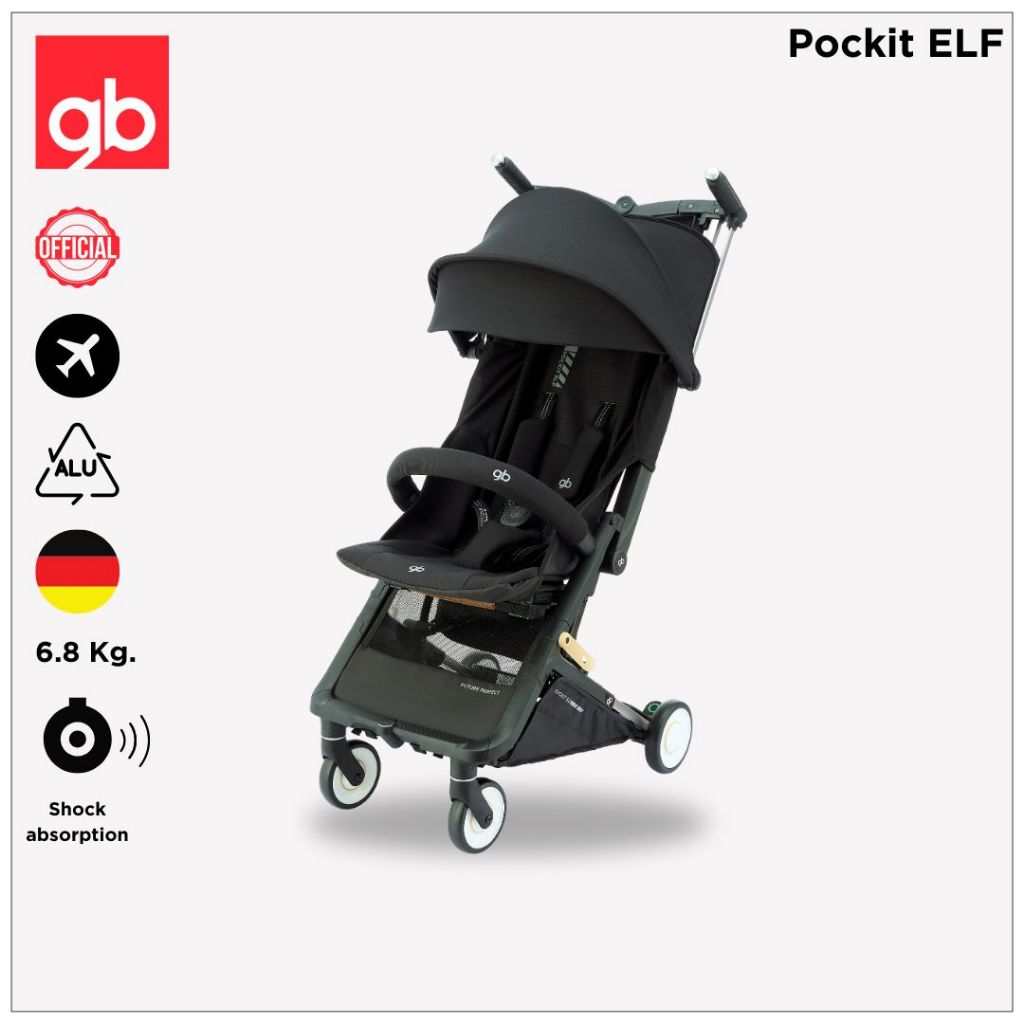GB รถเข็นเด็กพับเล็ก พกพาขึ้นเครื่องบินได้ รุ่นPockit ELF - 6M+ รูปที่ 2