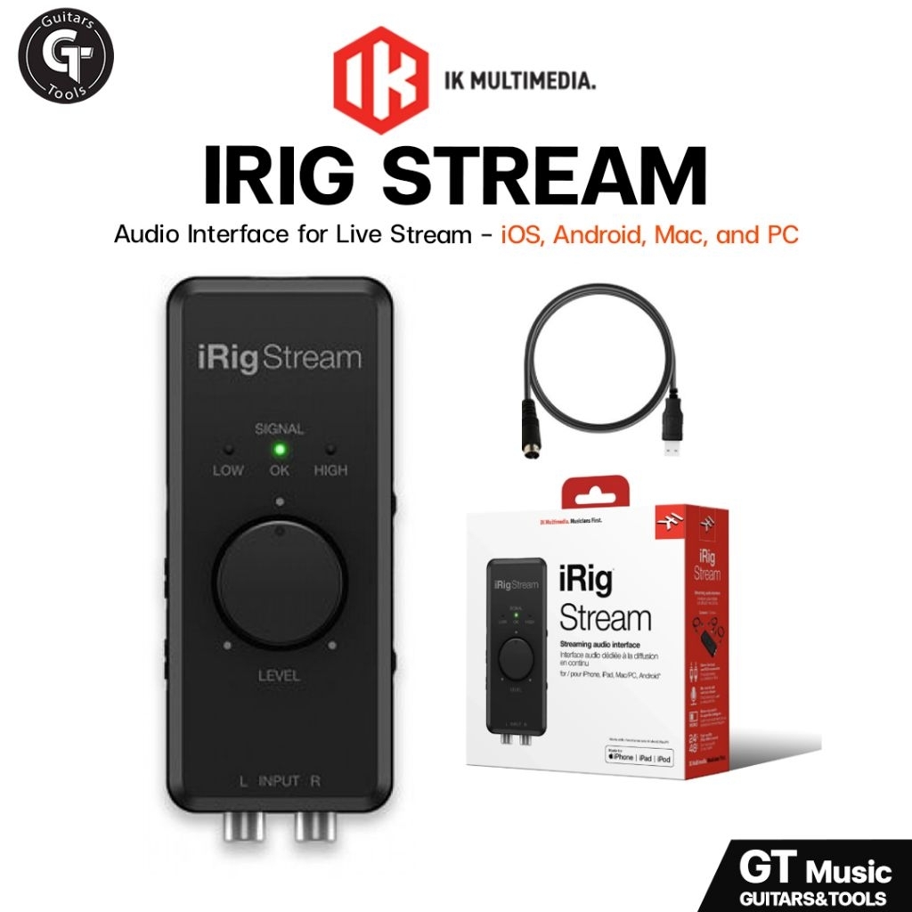 IK MULTIMEDIA IRig Stream Audio interface | ออดิโออินเตอร์เฟส พกพา สำหรับ Streaming และ Live 🎉มีเก็บ