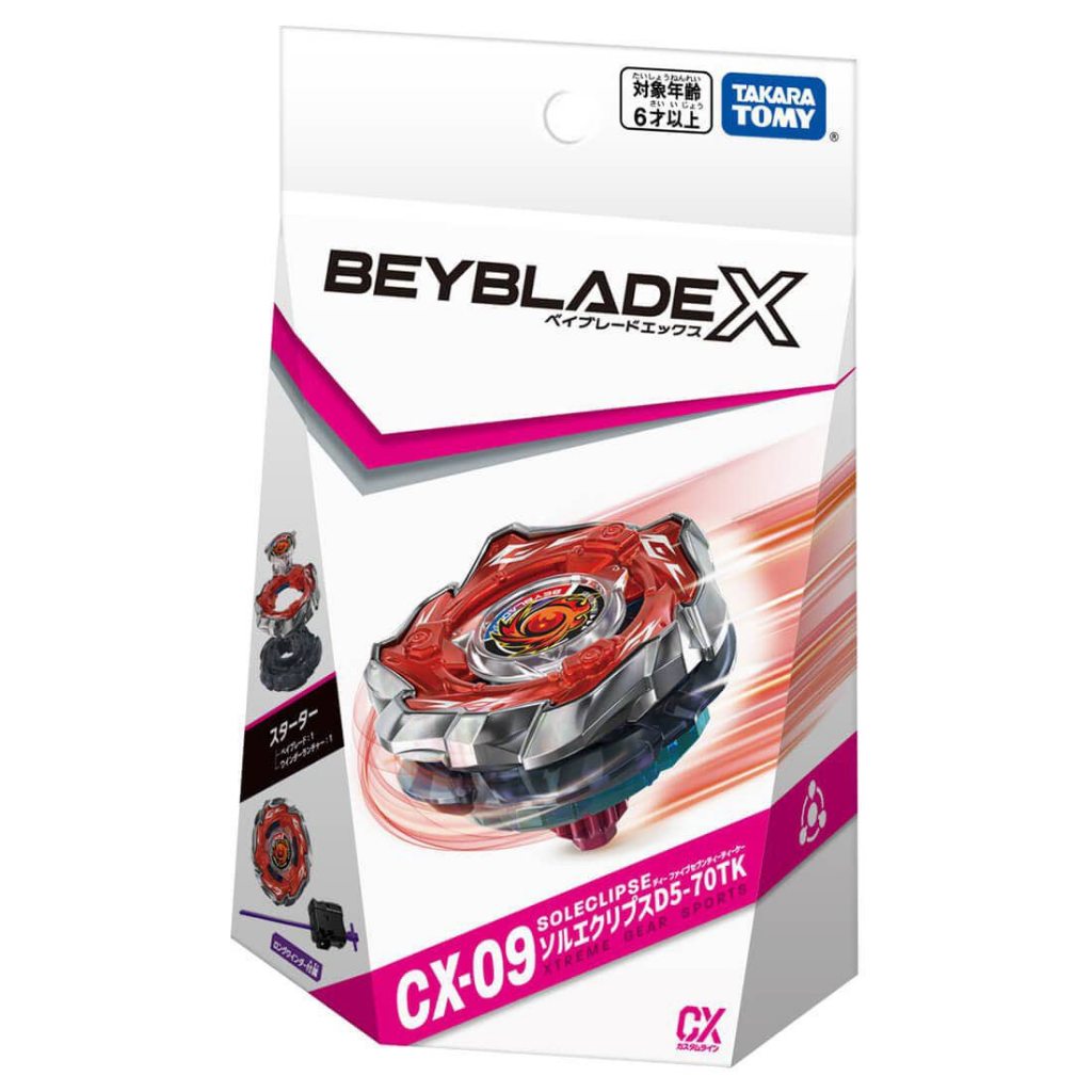[ของแท้พร้อมส่ง]Beyblade X CX-09 Sol Eclipse D5-70 TK [Lot HK]