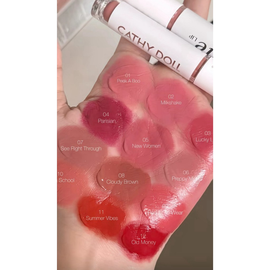ของเเท้ 100 % 🩷Cathy Doll Born To Blink Lip Click  #ลิปกดติดแกลม ลิปเนื้อกลอสซี่บาล์ม