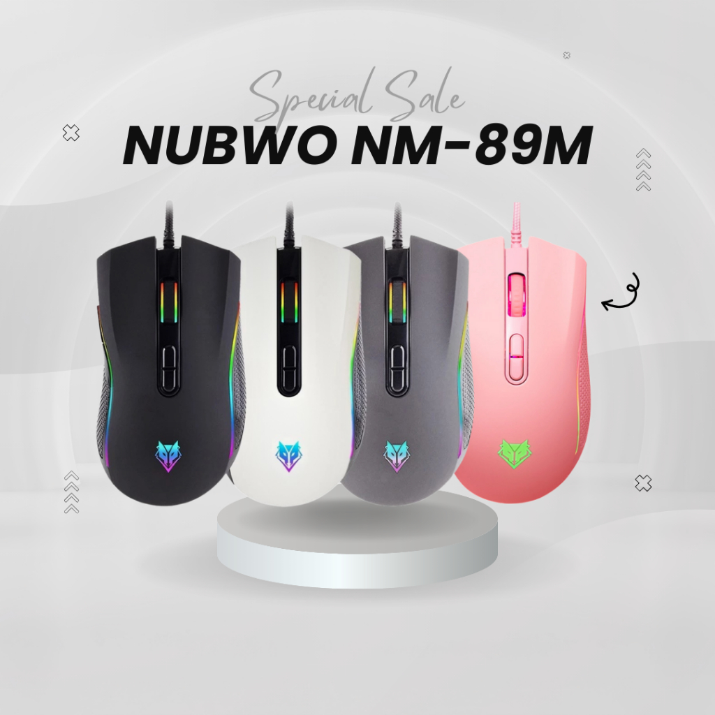 NM-89M NUBWO PLESIOS USB Mouse Macro ของแท้
