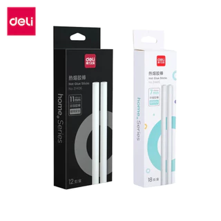 Deli กาวแท่งร้อน กาวแท่ง ขนาด 7mm-18pcs/11mm-12pcs ร้อนไวภายใน5นาที ติดแน่น ติดทน Glue Stick