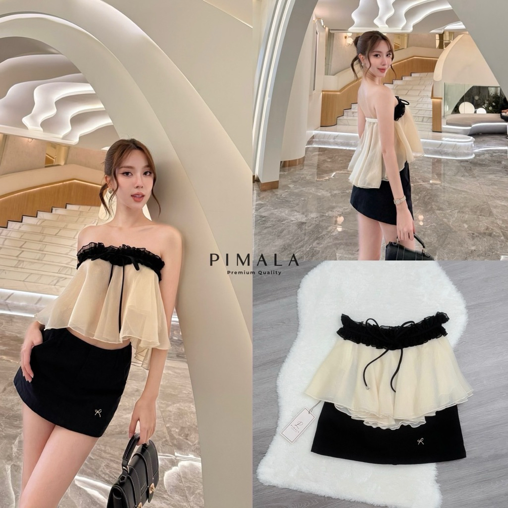 ชุดลุคคุณหนูไปงาน ชุดใส่ดินเนอร์ Pimala