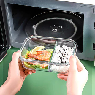 ชุดกล่องข้าวแก้ว 8 ใบ เข้าไมโครเวฟได้ ทนความร้อน ทนความเย็น ปลอดภัย ปราศจาก BPA สำหรับเก็บอาหาร